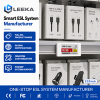 LEEKA Fabricante de Etiquetas Electrónicas para Estantes, Etiquetas de Precio Digitales, Etiqueta Electrónica Bluetooth de 2.13 Pulgadas para Tiendas 3C