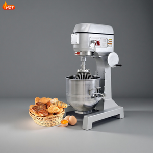 Mélangeur planétaire commercial 10L/20L/30L, mélangeur à pâte robuste avec 3 accessoires pour <span class=keywords><strong>boulangerie</strong></span> et pizzeria - Product Image 4