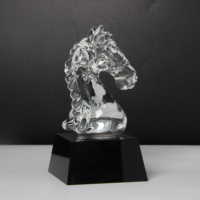 Trophée en cristal, ornements d'animaux, cheval, cadeaux d'affaires, artisanat, souvenir, décoration de salon