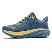 Chaussures de course pour hommes en maille respirante avec lacets, semelle EVA, personnalisables avec logo, noires, fabriquées par ODM