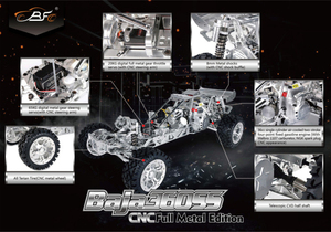 ROFUN BAHA 360SS 2024, buggy RC tout métal en aluminium CNC, échelle 1:5, moteur à essence <span class=keywords><strong>nitro</strong></span> 36CC, sans télécommande - Product Image 6