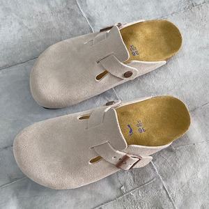 Sandalias <span class=keywords><strong>Birkenstock</strong></span> para Hombre y Mujer, Parte Superior de Cuero Genuino, Entresuela de Gamuza de Vaca, Suela de EVA, Mocasines Sin Cordones, Tres Tiras, Otoño Verano - Product Image 3