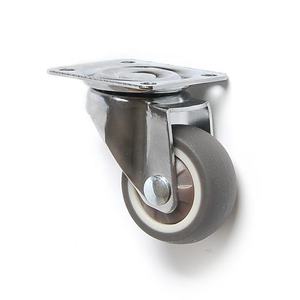 Rodas giratórias pequenas de 2 polegadas, rodas giratórias resistentes, travamento duplo e sem ruído, rodas em formato de u, rodas com placa giratória - Product Image 4