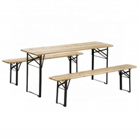 Table et banc de pique-nique pliables en bois pour bière de jardin extérieur, fabricant de 6 pieds