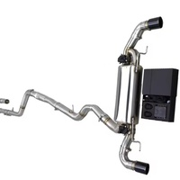 Système d'échappement Catback haute performance en acier inoxydable poli miroir pour BMW Série 2 F22 DZ M230i, tuyau d'échappement intermédiaire électrique