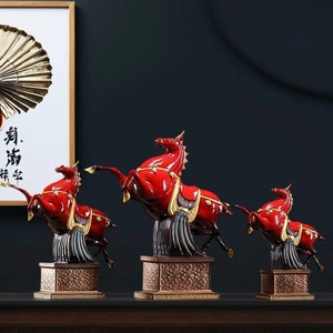 The Charger Don Horse Articles de décoration, Ornement pour salon, Céramique artisanale créative pour la maison et le bureau - Product Image 3