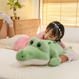 Phim hoạt hình lớn mắt cá sấu đồ chơi sang trọng màu xanh lá cây cá sấu sang trọng Thú nhồi bông đồ chơi dài ngủ Gối quà tặng trẻ em - Product Image 3
