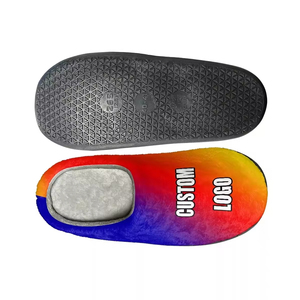 Zapatilla <span class=keywords><strong>de</strong></span> mujer acogedora Unisex personalizada con espuma viscoelástica estampado personalizado para dormitorio cómoda casa peluda para zapatillas - Product Image 2