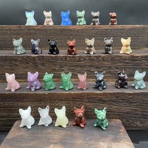1.3 Inch Natural Healing Gemstone <b>Crystal</b> CUTE DOGS Model Carving Crafts Amethyst <b>Crystal</b> Gifts <b>Crystal</b> DOGS - Product Image 1
