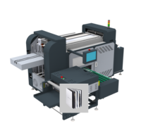 Machine de reliure numérique entièrement automatique pour albums photo plats, état neuf, composants clés : moteur, pompe, PLC, 2400 feuilles/heure