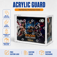 Boîte de présentation en acrylique pour boosters de cartes à collectionner (TCG) - Protection UV transparente - Rangement en gros - Taille standard