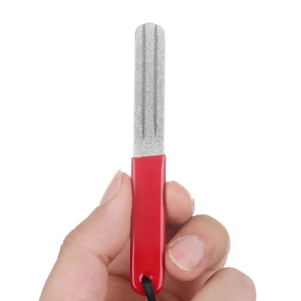 Hot style fishing accessories fishing hook sharpener tool portable outdoor double-slot fishing hook sharpener