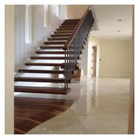 Escalier flottant de luxe léger à marches larges, escalier suspendu spacieux et ouvert pour villas, appartements et hôtels en kit