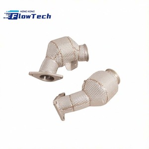ท่อลงสแตนเลส T304 แบบไหลเวียนสูง พร้อมแผ่นกันความร้อน สำหรับ Infiniti Q50 Q60 3.0T และ Nissan 400Z – ติดตั้งแบบยึดโดยตรง - Product Image 3