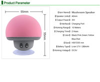 2023 Mini karikatür kablosuz bluetooth hoparlör su geçirmez enayi duş Stereo Subwoofer müzik çalar mantar hoparlör