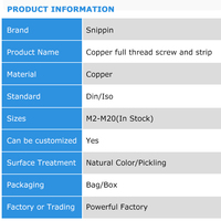 M2 M4 M6 M8 M10 M12-M20 Length 25Mm-500Mm Metric Thread Solid Brass Fully Threaded Rod Bar Studs Fasteners Manufacturers