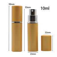 Leere kleine Metall zerstäuber Parfüm Nachfüllbare Glasflaschen 10 ml Reise größe Mini Aluminium Parfüm Zerstäuber Sprüh flasche 5ml