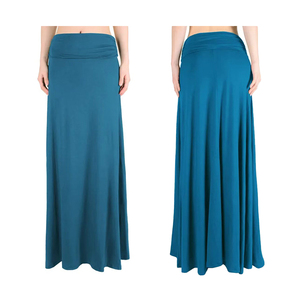 Custom High Waist Cotton Casual <b>Pleated</b> <b>maxi</b> <b>skirt</b> Formal Office Elegant Long satin <b>skirt</b> Solid Color Comfortable ruffle <b>skirt</b> - Product Image 1