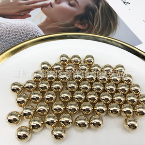 Chaozhou Water-Plated Non-Porous Round Beads Plastic Resin Durable For Clothing Shoes <b>Hats</b> Decorations Storage <b>Boxes</b> - Product Image 1