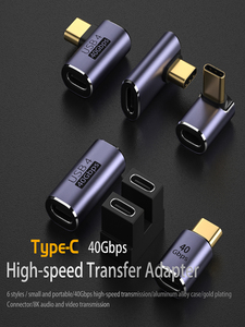 อะแดปเตอร์แปลง4.0 USB C Type-C ปลั๊กแปลงเสียงรูปตัว <span class=keywords><strong>L</strong></span> สำหรับโทรศัพท์แล็ปท็อป40Gbps ชาร์จ DC <span class=keywords><strong>OTP</strong></span> ทำพีซี - Product Image 5