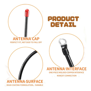 Antenne VHF standard 150 MHz compatible avec les colliers de suivi pour chiens <span class=keywords><strong>Garmin</strong></span> T20 TT25 <span class=keywords><strong>DC50</strong></span>, gain de 2,15 dBi pour connecteur GPS durable pour chien - Product Image 2