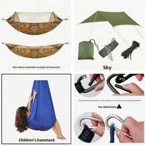 Navyice Pro Mosquito Net Hammock 300kg Load 35g High Density Mesh Arch Pole System 40HQ FCL Wholesale - Product Image 5