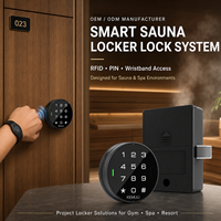 Sistema de Cerradura Inteligente E60 para Gimnasios, Spas y Hoteles, Cerradura de Gabinete con RFID, PIN y Pulsera, Fabricante OEM ODM