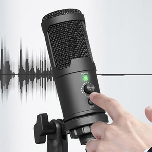 Microphone à condensateur USB RGB Microphone d'éclairage RGB omnidirectionnel pour PC, <span class=keywords><strong>PS5</strong></span>, PS4 - Product Image 6