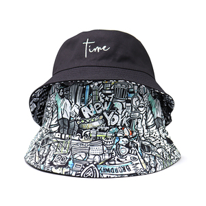 Tùy Chỉnh Bông Người Đàn Ông Phụ Nữ Thoáng Khí Xô Hat Nâu Màu Xanh Màu Hồng Rắn Màu Sắc Có Thể Đảo Ngược Hai Bên Xô Hat - Product Image 3