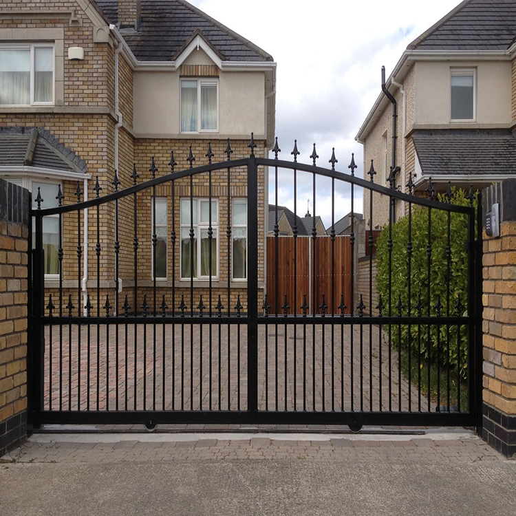 hs-mg36 house别墅公园铁门后院金属钢质栅栏门门设计