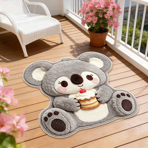 Tapis sur mesure de designer, tapis doux à motif animalier irrégulier, tapis de forme originale - Product Image 1