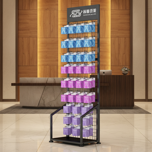 Expositor Profesional de Alta Calidad de Gran Venta para Esmalte de Uñas y Maquillaje con Ganchos y Estantes - Product Image 1