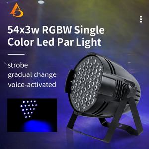 Luces LED AICPOSE para DJ, 54x3w RGB 3en1 RGBW, Luces de Discoteca de un Solo Color en Venta - Product Image 3