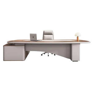Bureau de direction moderne en forme de L de haute technologie avec bureaux de direction en bois - Product Image 5