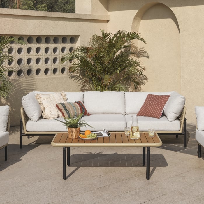 outdoor bench aluminum garden sofa chairs newly design loveseat outdoor lounge sofa