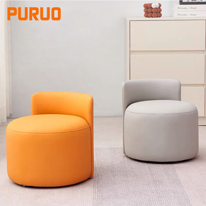 <span class=keywords><strong>Poltrona</strong></span> Singola Moderna Nordica Imbottita in PU, <span class=keywords><strong>Poltrona</strong></span> a Botte per Piccoli Spazi, Ideale per Soggiorno e Arredamento Hotel - Product Image 3