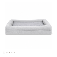 Canapé-lit rectangulaire pour animaux de compagnie, housse amovible lavable, base antidérapante, résistant à l'eau, toutes saisons, pour chiens et chats de taille moyenne/grande - OEM/ODM