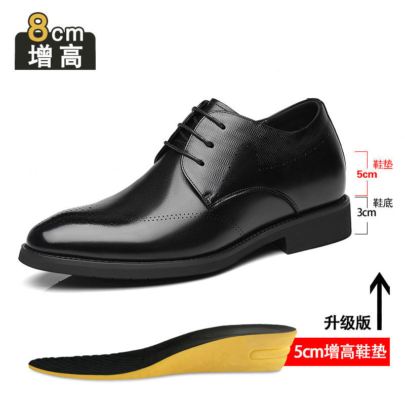 Noir 8CM hauteur croissante