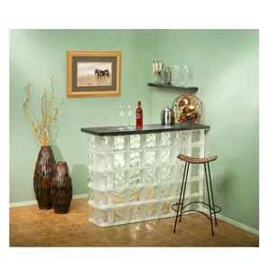 Glass bar, glass block bar, decorative bar furniture counters bases  lighting Columbus, Cleveland, Cincinnati Dayton Ohio