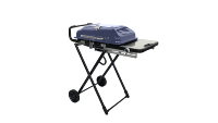 Barbecue portable pliable à gaz pour l'extérieur, idéal pour les fêtes à la maison coréennes, le camping, avec thermomètre intégré et cadre en alliage d'aluminium antiadhésif