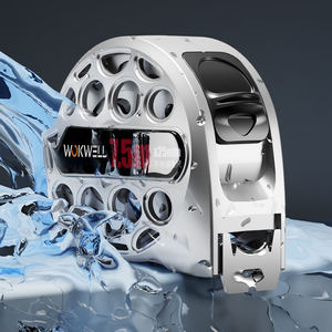 Ruban à mesurer télescopique professionnel en acier inoxydable 3m 5m 7,5m Retour automatique Haute visibilité Boîtier gris argenté Mesure - Product Image 3