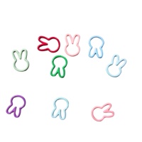 20 marqueurs de mailles en forme de lapin, petits marqueurs de mailles métalliques verrouillables, breloques pour accessoires de tricot et crochet
