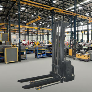 Gerbeur électrique écologique 1500 kg, alimenté par batterie, chariot élévateur à conducteur accompagnant pour entrepôts et usines modernes et écologiques - Product Image 2