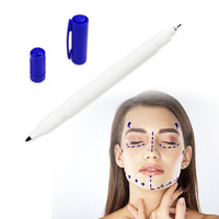 Marqueur chirurgical de peau avec pochette de règle stérile de 15cm Chirurgie stérilisée Non lavable Double embouts Violet