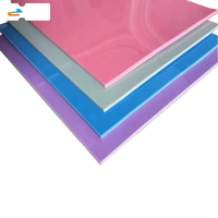 Alfombra de pista de baile de vinilo de PVC elástico profesional Rosa gris moderna para uso en sala de estar Click Studios tablero de plástico transparente