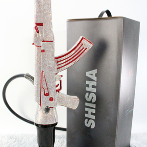 Sheesha <span class=keywords><strong>AK47</strong></span> Shisha Hookah, set de narguile personalizado, diseño de pistola de lujo grande, 18x88CM, Shisha AK Hookahs para bar y fiesta en casa, fumar - Product Image 4