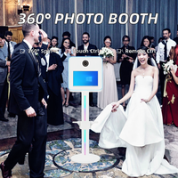 Vogue 15.6 Colonne Métallique Carrée pour Photobooth de Mariage, Événements et Festivals, Incluant Outils de Prise de Vue, Valise de Transport et WIFI