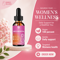VitaSpring OEM Myo-Inositol et D-Chiro en gouttes liquides, complément alimentaire pour la santé des femmes, marque privée, multivitamines pour la fertilité, gouttes d'inositol