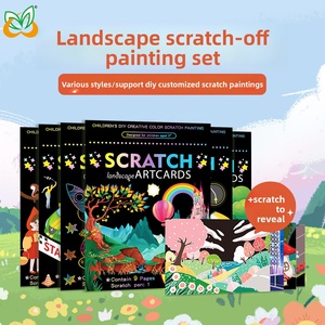 Cảnh quan mới loạt Thành Phố Cảnh đêm cào cuốn sách nghệ thuật sáng tạo đầy màu sắc xuyên biên giới vẽ đồ chơi thiết lập kỳ nghỉ Quà Tặng - Product Image 1