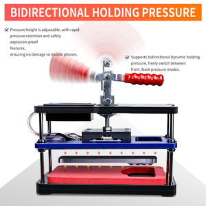 HZY EX-12PRO Dual-Heat Pressure Table For IPhone Samsung Android Repair Back Cover Heating Frame/Screen Heat Pressing Tools